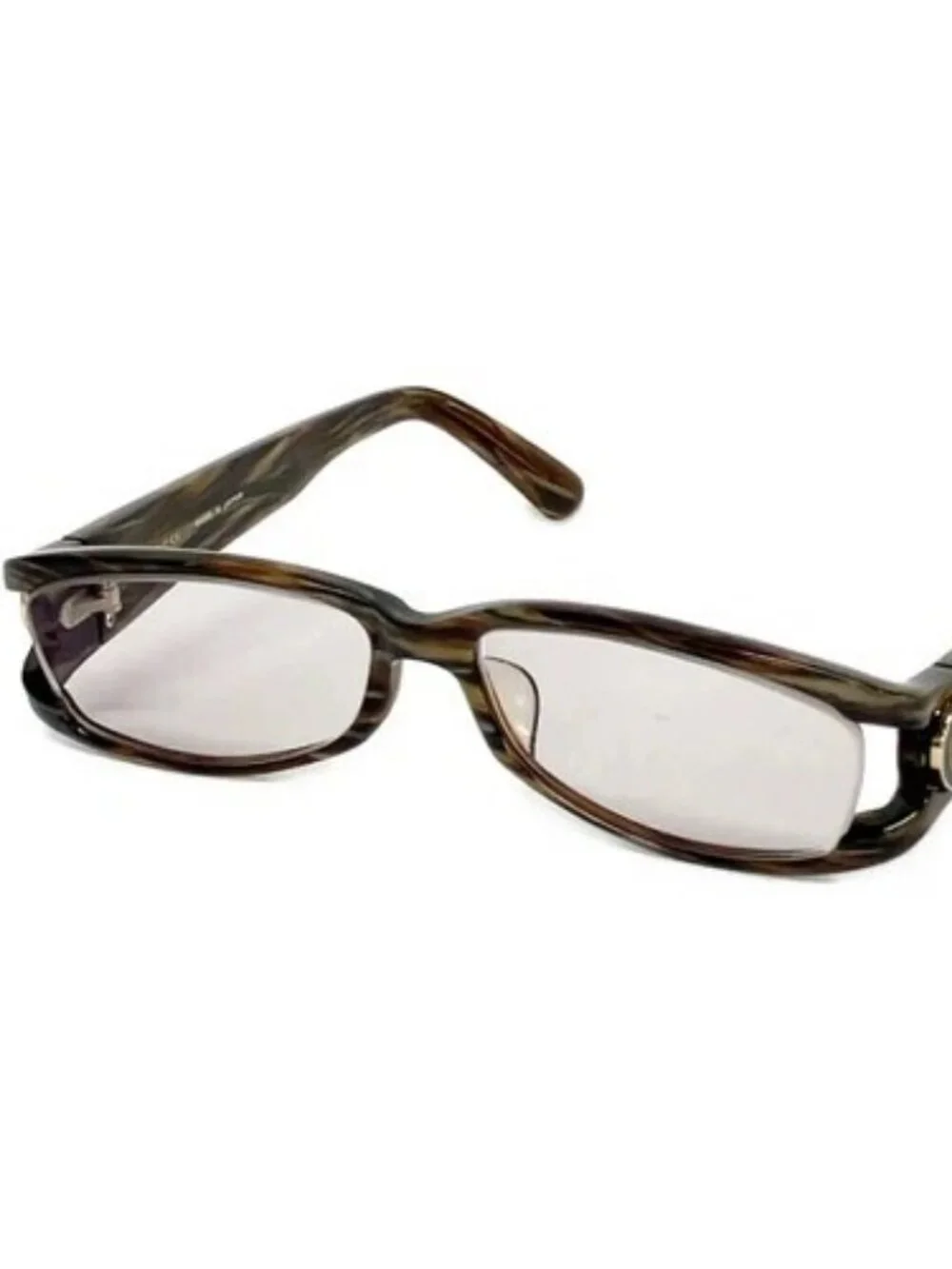 GUCCI GG-9046J Gray Dark Brown Gray Beige Plastic Sunglasses